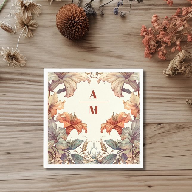 Vintage Blumenhochzeit Serviette (Von Creator hochgeladen)