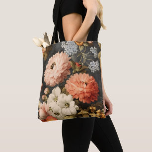 Vintage-Blumenillustration mit gemischten Blüten