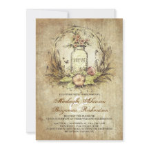 Vintage Blumenjar rustikale Hochzeit