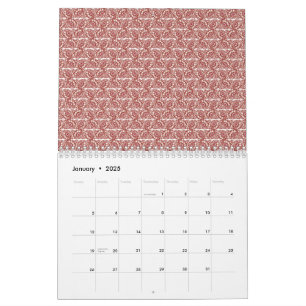 Vintage-Blumenkalender Romantische Cottagecore-Dek Kalender