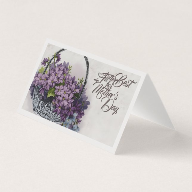 Vintage-Blumenkorb – Muttertagsblüte (Vorderseite)
