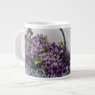 Vintage-Blumenkorb – Muttertagsblüte Jumbo-Tasse