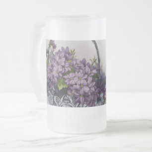 Vintage-Blumenkorb – Muttertagsblüte Mattglas Bierglas