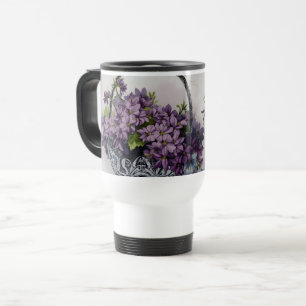 Vintage-Blumenkorb – Muttertagsblüte Reisebecher