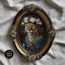 Vintage Blumenkrone Queen Cougar Decoupage Seidenpapier