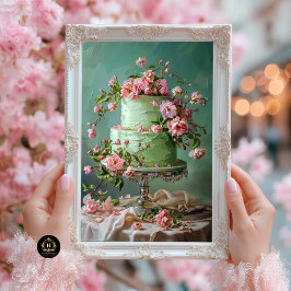 Vintage Blumenkuchendekoupage Seidenpapier