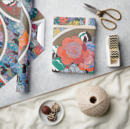 Vintage Blumenkunst Geschenkpapier