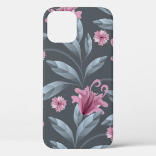 Vintage-Blumenkunst nahtloses Muster. Marine trans Case-Mate iPhone Hülle
