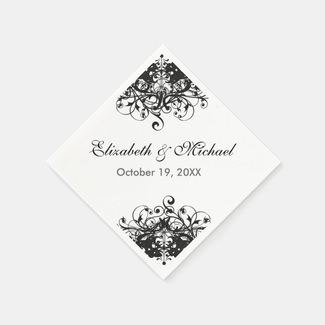 Vintage Blumenlandhochzeit Geburtstag Serviette (Ecke)