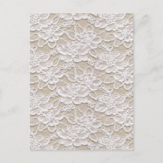 Vintage Blumenlatte Postkarte