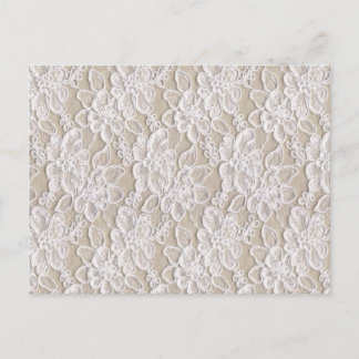 Vintage Blumenlatte Postkarte