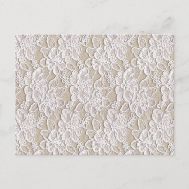 Vintage Blumenlatte Postkarte (Vorderseite)