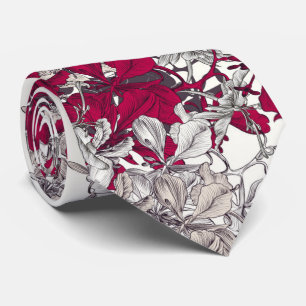 Vintage Blumenmalerei eleganter Nouveau Kunst Krawatte