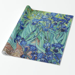 Vintage-Blumenmalerei, Iris, Vincent van Gogh Geschenkpapier