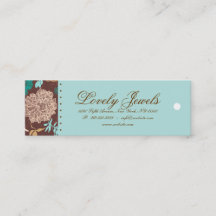 Vintage Blumenmode-Kleidungs-blaues Brown-Creme