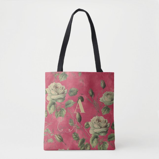 Vintage Blumenmonogramm  (Vorderseite)