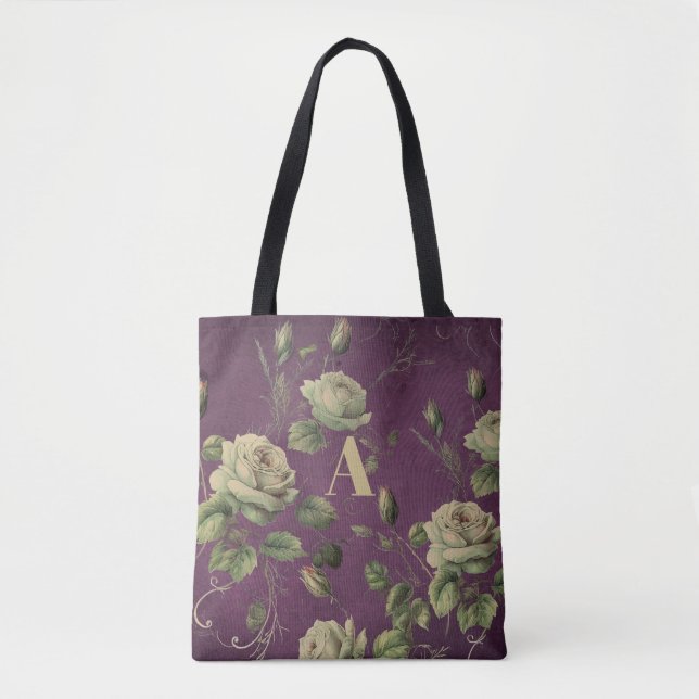 Vintage Blumenmonogramm  (Vorderseite)