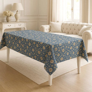 Vintage-Blumenmotive Französische Toile-Ikonische Tischdecke