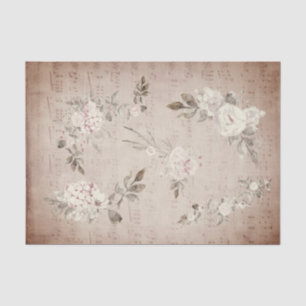 Vintage Blumenmusik Seidenpapier