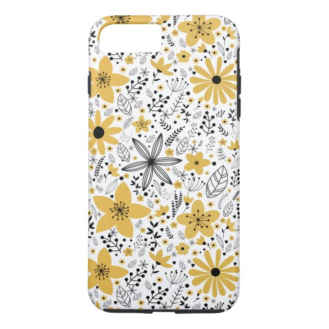 Vintage-Blumenmuster Case-Mate iPhone Hülle (Rückseite)