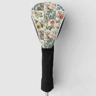 Vintage Blumenmuster-Design Golf Headcover