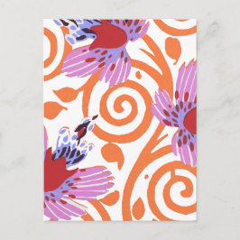 Vintage-Blumenmuster, E. A. Seguy Art Nouveau Postkarte