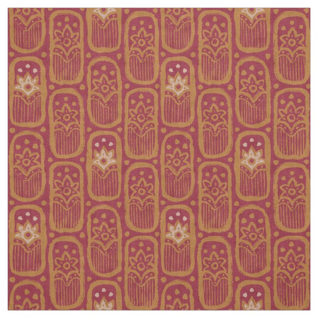 Vintage-Blumenmuster im indischen Stil. Stoff (Muster)