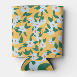 Vintage Blumenmuster im Paint-Stil. Dosenkühler