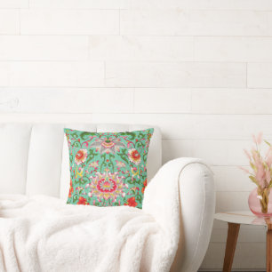 Vintage-Blumenmuster im Stil von William Morris, Kissen