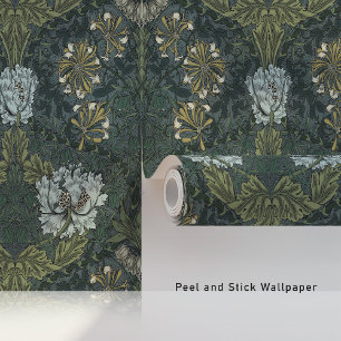 Vintage-Blumenmuster mit Jelängerjelieber von Will Tapete