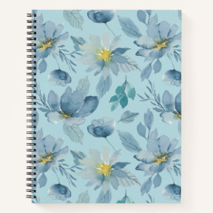 Vintage Blumenmuster Notizbuch