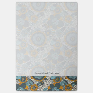 Vintage-Blumenmuster Post-it Klebezettel