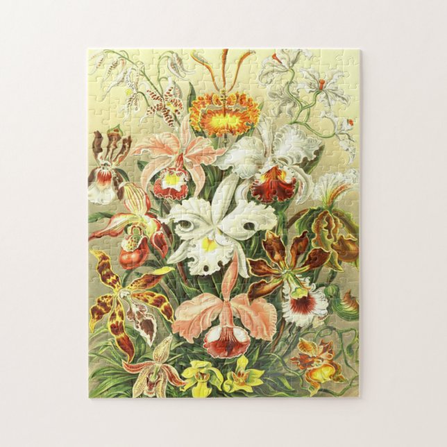 Vintage Blumenmuster Puzzle (Vertikal)