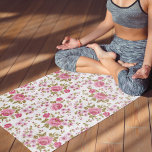 Vintage Blumenmuster-Rose Yogamatte<br><div class="desc">Schönes und elegantes Design der Blume. Sie sind herzlich eingeladen, meinen Laden für schönere Produkte zu besuchen.</div>