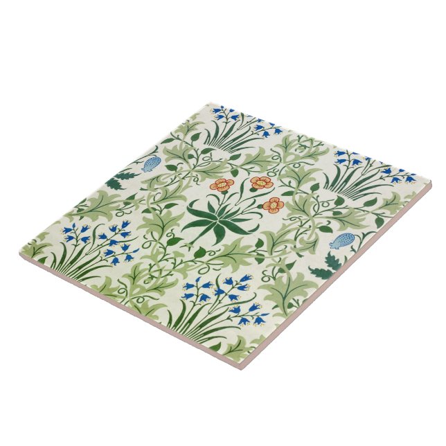 Vintage-Blumenmuster William Morris Fliese (Seite)