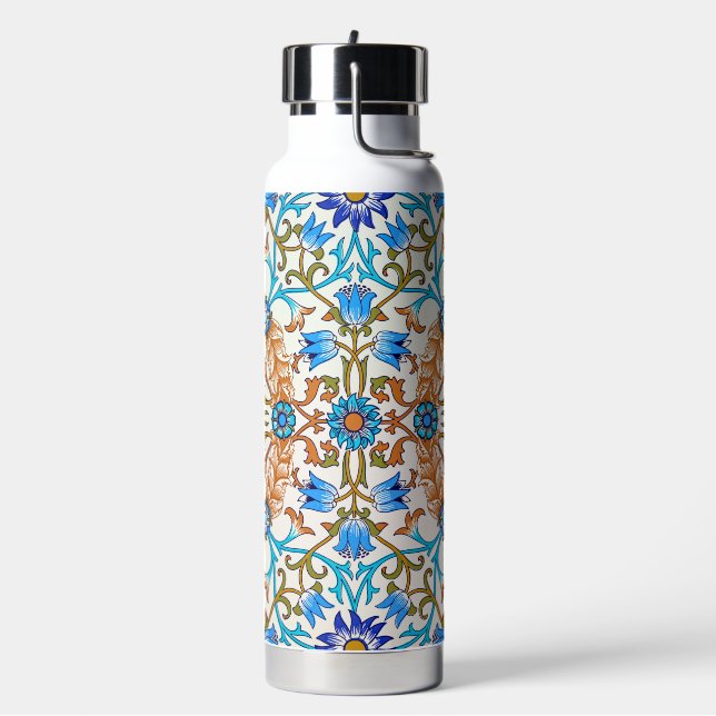 Vintage-Blumenmuster, William Morris Trinkflasche (Links)