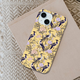 Vintage Blumenreiher Vögel Farbige Muster Case-Mate iPhone Hülle