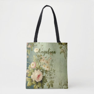 Vintage Blumenrose Grünzeug