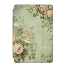 Vintage Blumenrose Grünzeug Dekoration