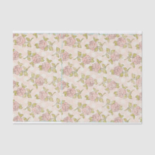 Vintage Blumenrosen gepunktet Shabby Chic Decoupag Seidenpapier