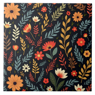 Vintage Blumensammlung Beautiful Popular Collectio Fliese