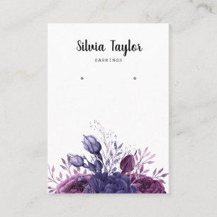 Vintage Blumenschmuck Visitenkarte