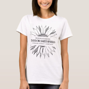 Vintage Blumensonnenblume T-Shirt