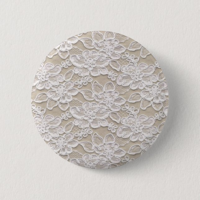Vintage Blumenspitze Button (Vorderseite)