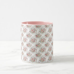 vintage Blumensträuße Tasse