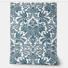 Vintage Blumentextilien Tapete