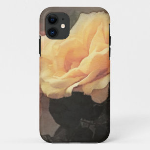 vintage Blumenvordergrund in Pastellfarben iPhone 11 Hülle