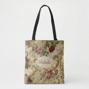 Vintage Blumenweinrose Monogramm & Name
