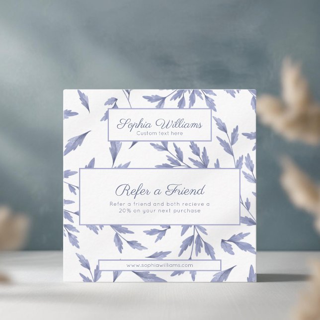 Vintage Blumenzilloskarte Empfehlungskarte (Von Creator hochgeladen)