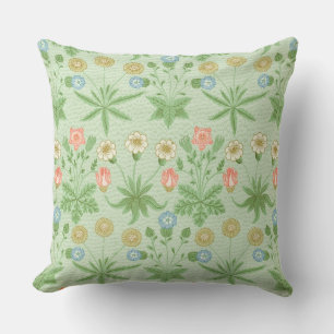 Vintage Blumig Pink Blau William Morris Gänseblume Kissen